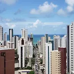2402 - Flat Em Boa Viagem Praia, Prox Ao Shopping, Vista Mar