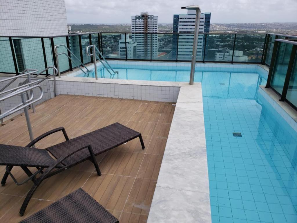 2402 - Flat Em Boa Viagem Praia, Prox Ao Shopping, Vista Mar Apartamento