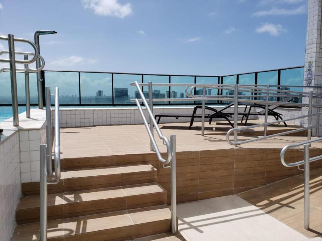 2402 - Flat Em Boa Viagem Praia, Prox Ao Shopping, Vista Mar